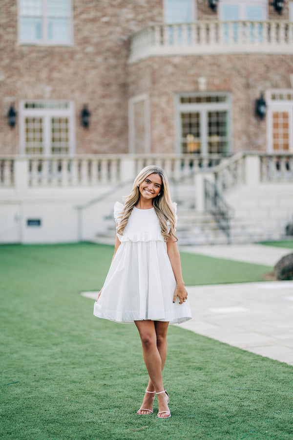 Brinley Mini Dress - White