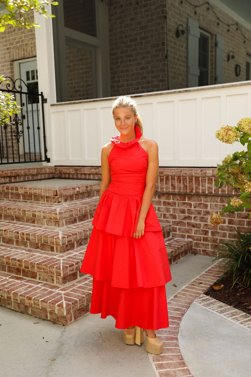 Julia Maxi Dress - Red – cocolillys