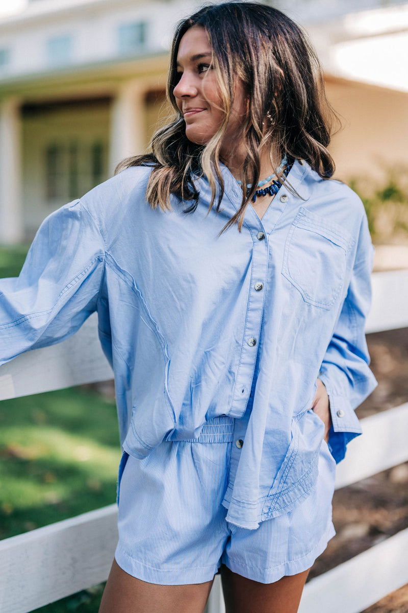 Happy Hour Top - Pearl Blue Combo FREE PEOPLE – cocolillys