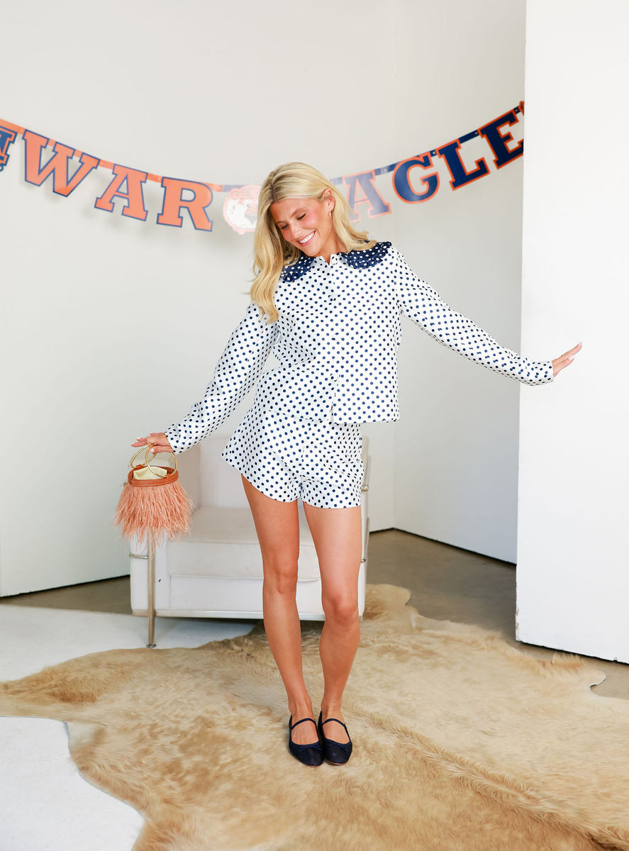 Campus Set - Navy Dot – cocolillys