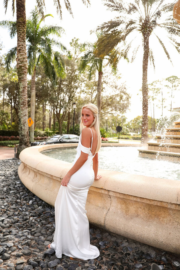 Harlow Maxi Gown - White