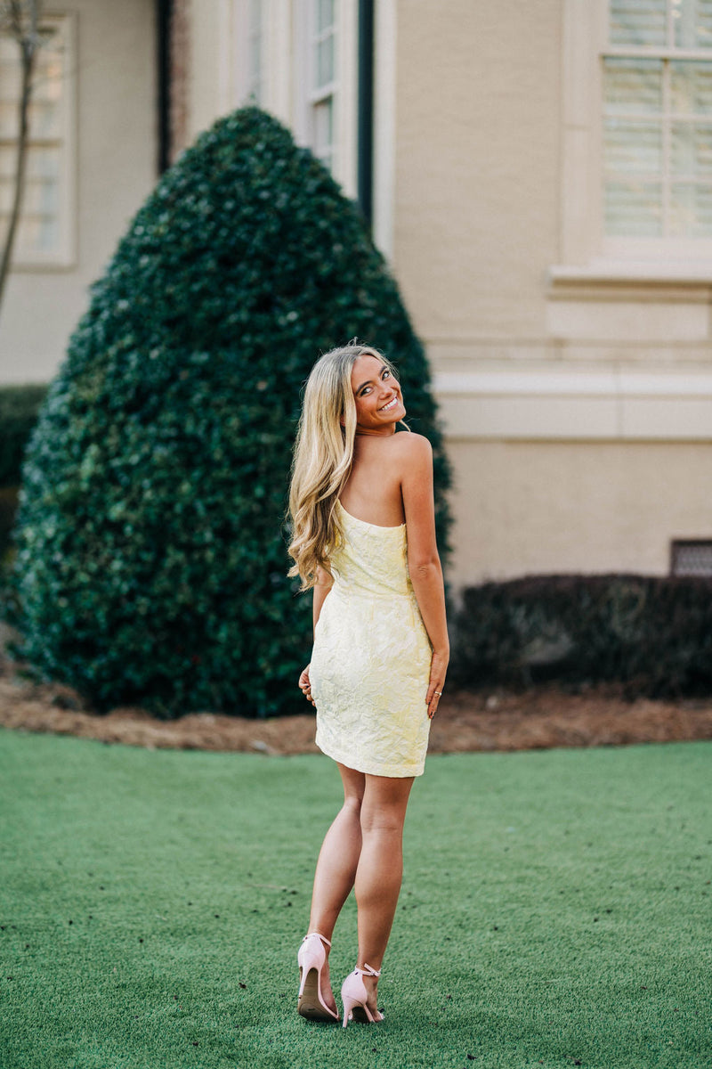 Charleston Mini Dress - Yellow