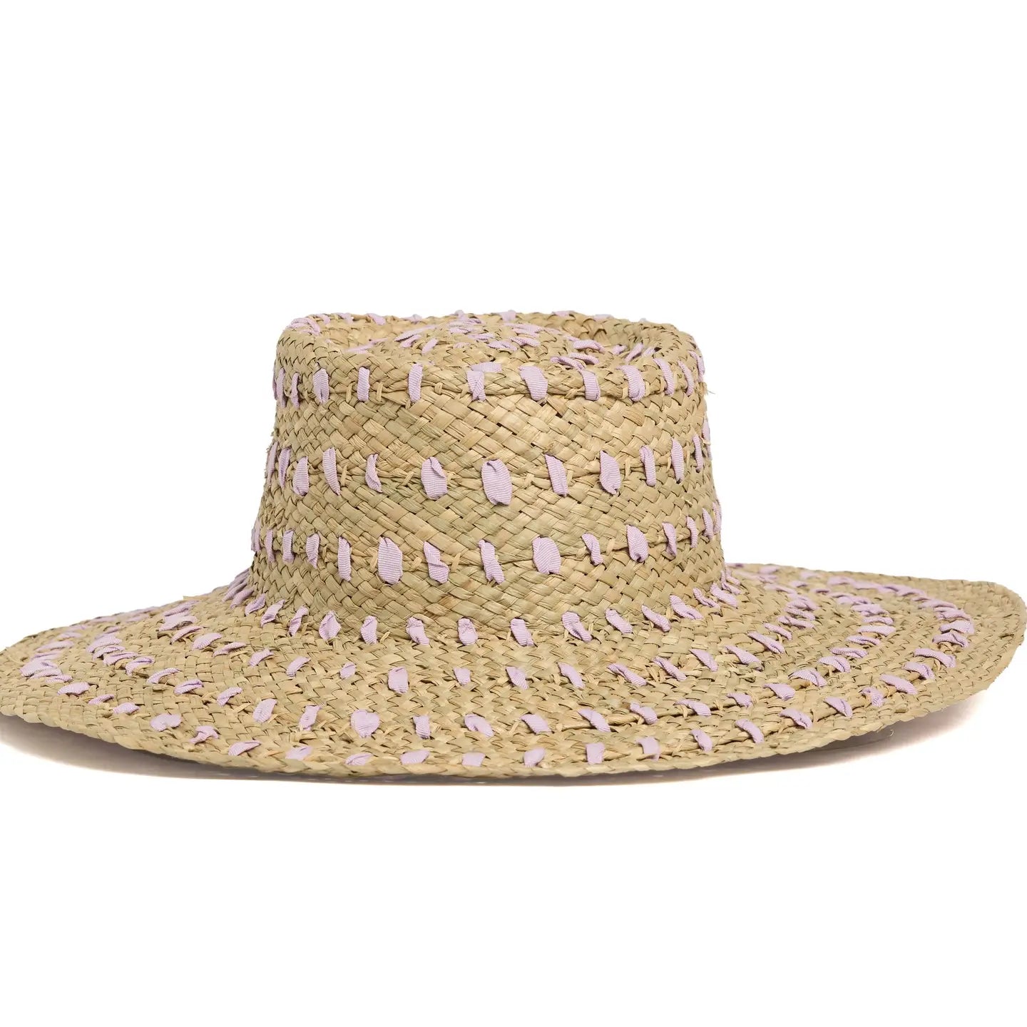 Daydreaming medium wide brim floppy sun hat Floppy Straw Sun Hat “Daydreaming” Beach Round One Size  main image 4