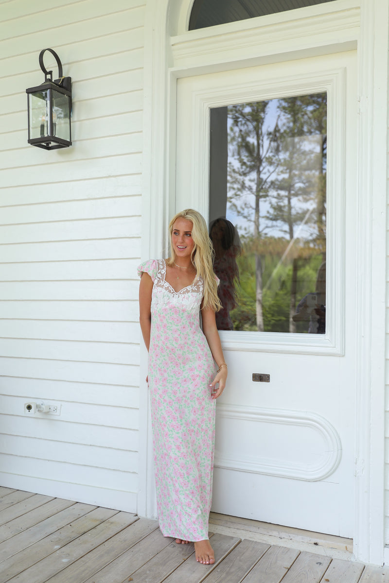 Meet You There Maxi - Pink Floral