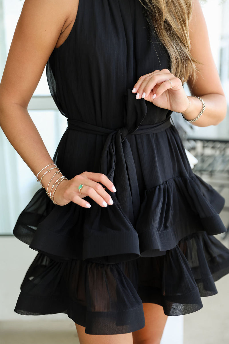 Serenity Mini Dress - Black