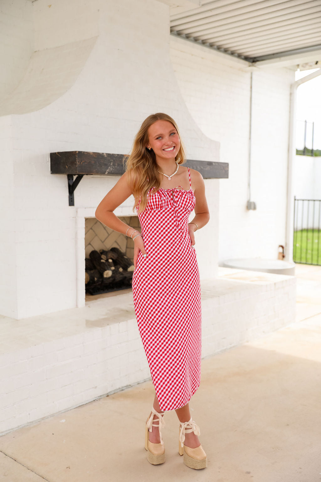 nia red dress Wilshire Dress