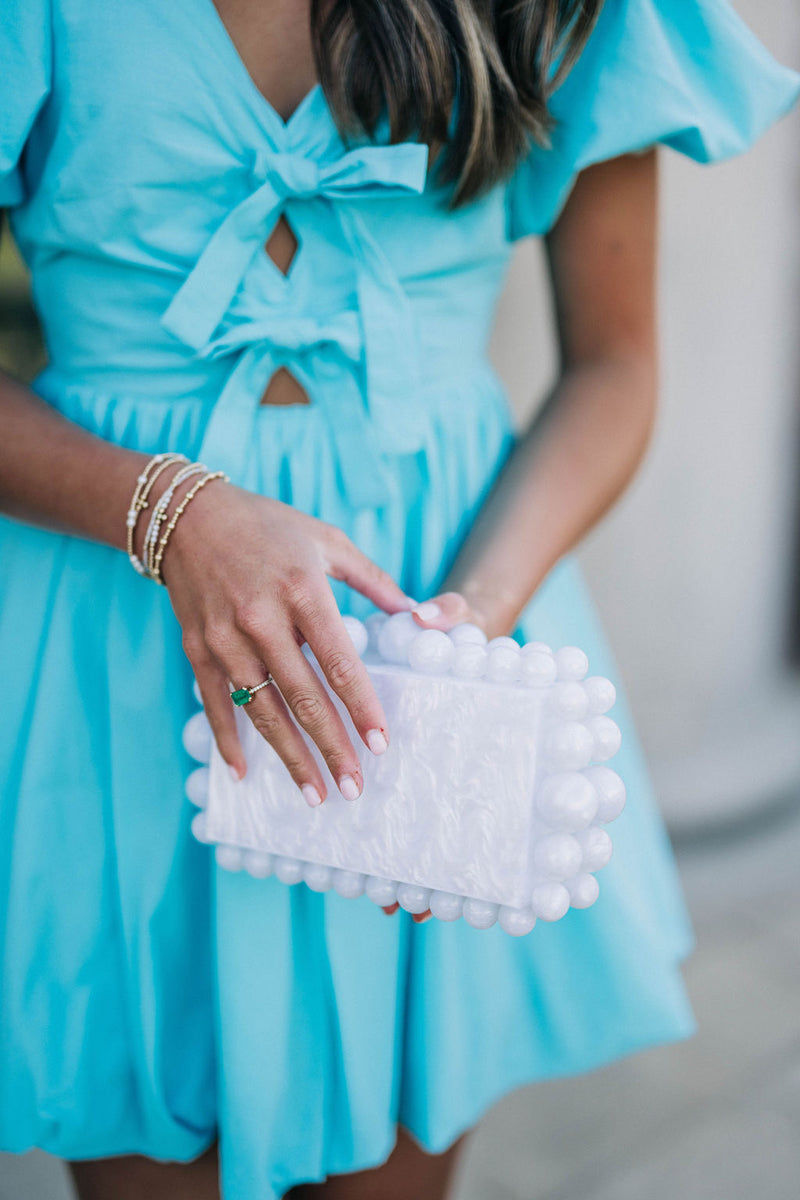The Bauble Clutch - White