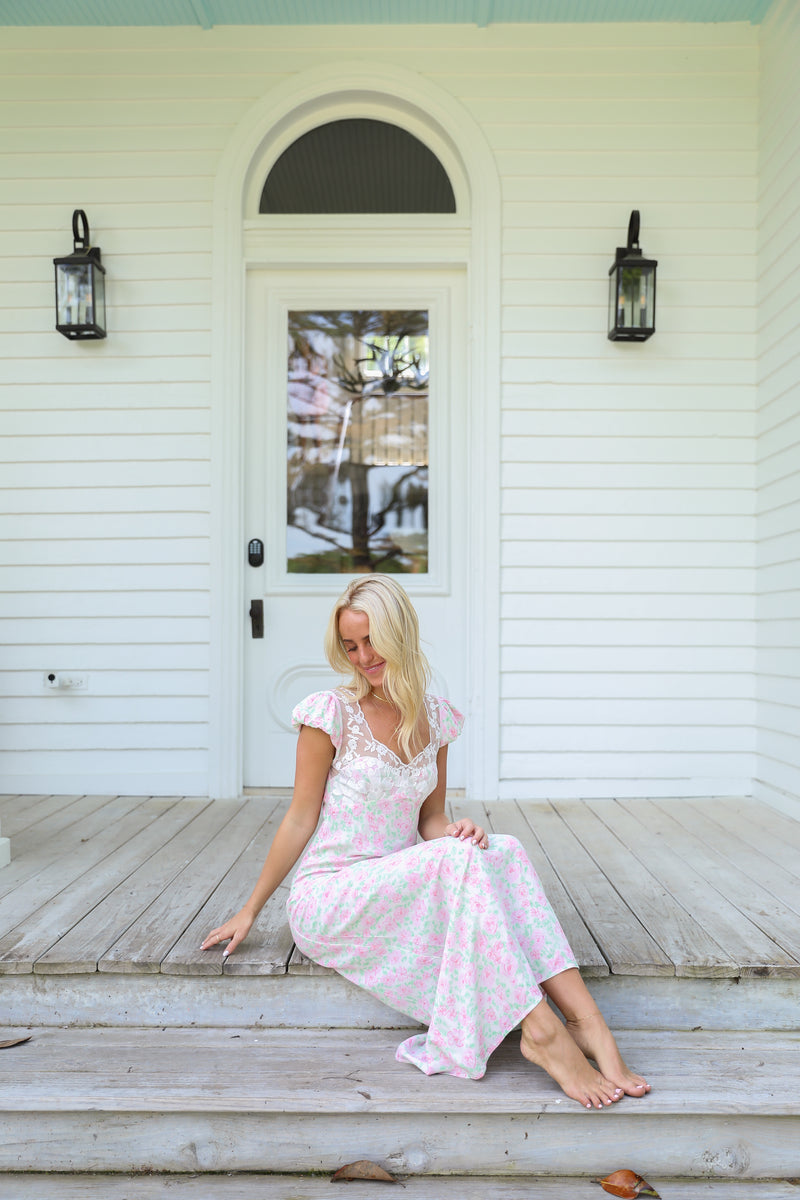 Meet You There Maxi - Pink Floral