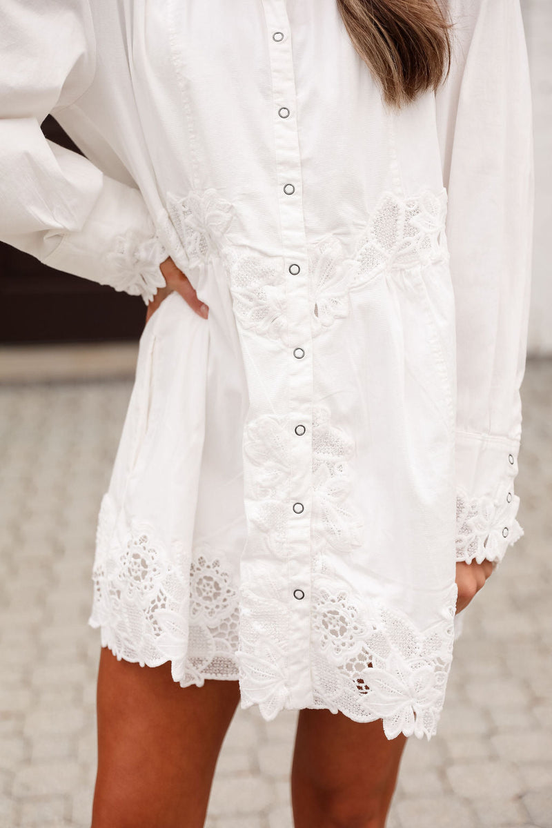 Resort Constance Mini Dress - White