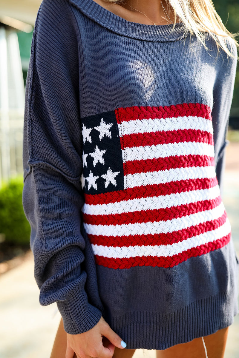 American Honey Sweater - Navy