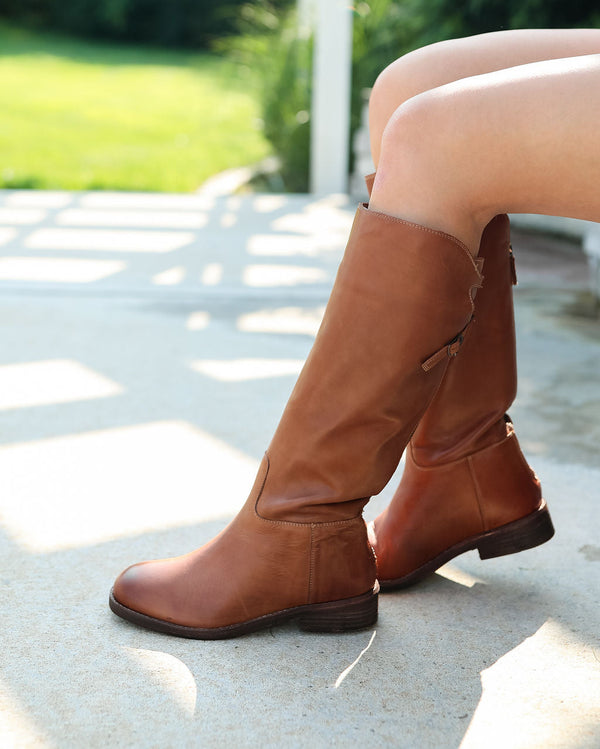 Everly Equestrian Boot - Saddle Tan