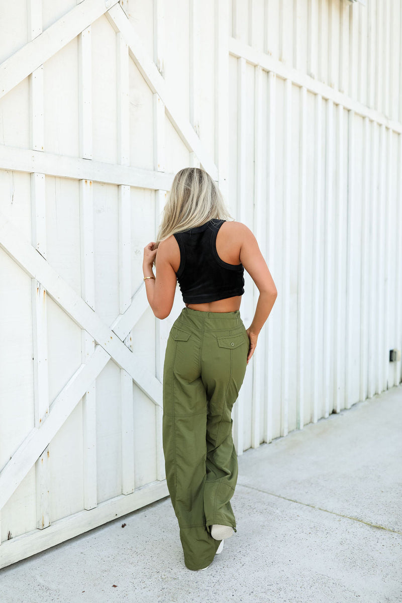 Vintage Aesthetics High Waist Cargo Pants Womens Fashion Casual Loose Y2k  Clothes Streetwear Comfortable Trousers Overalls 2023 - Pants & Capris -  AliExpress