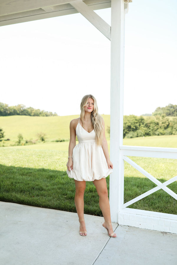 Lucia Dress - Champagne Ivory