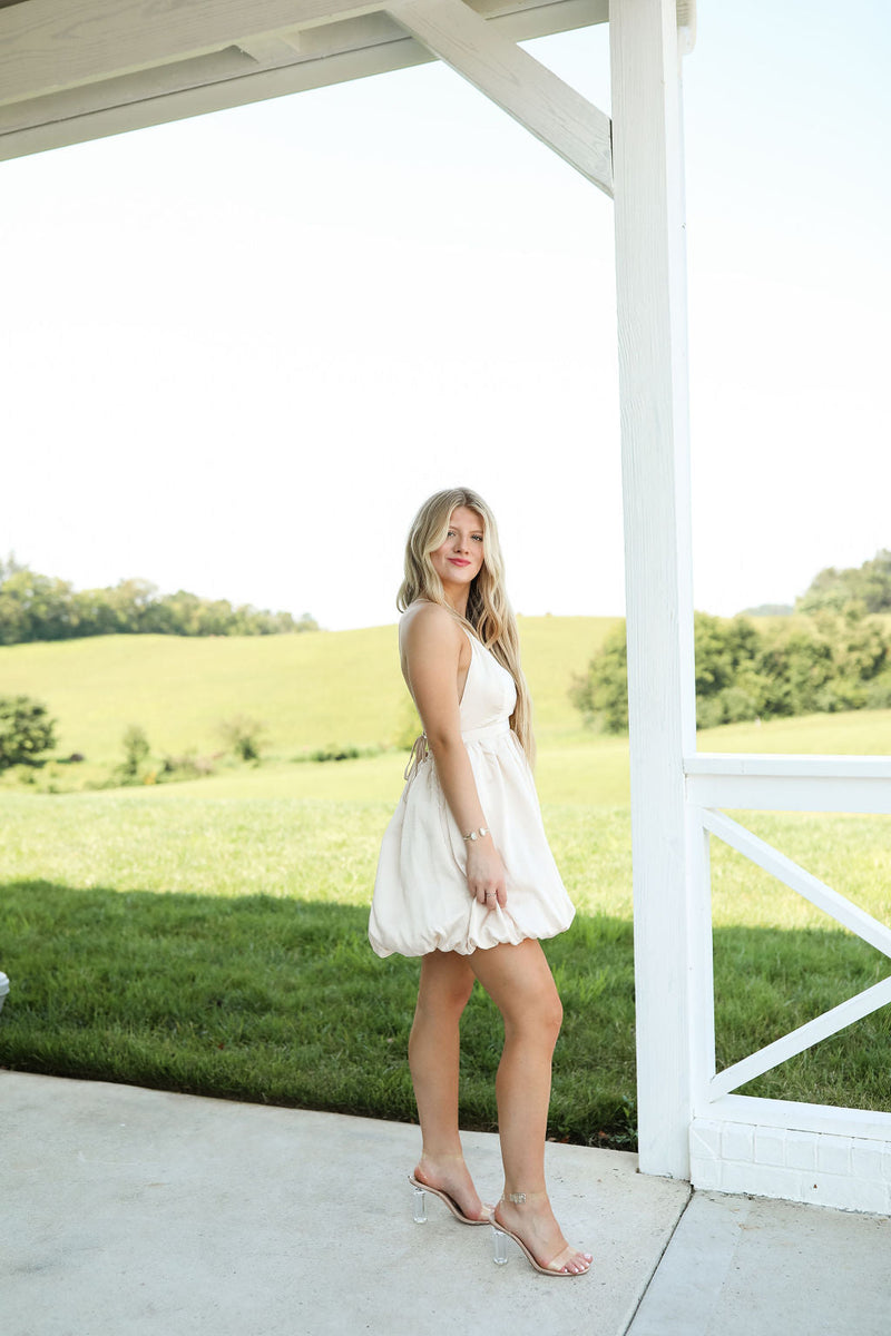 Lucia Dress - Champagne Ivory