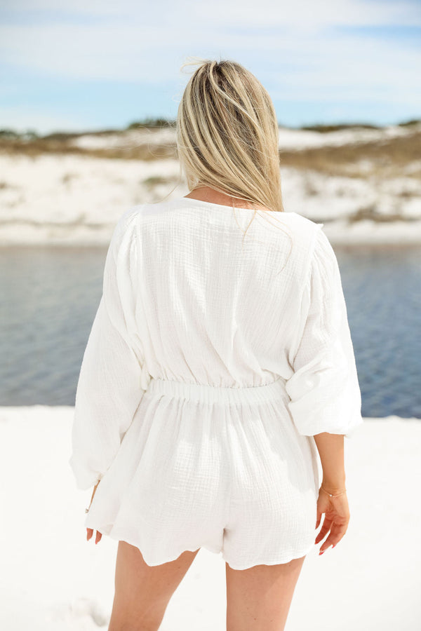 For The Moment Romper - Ivory