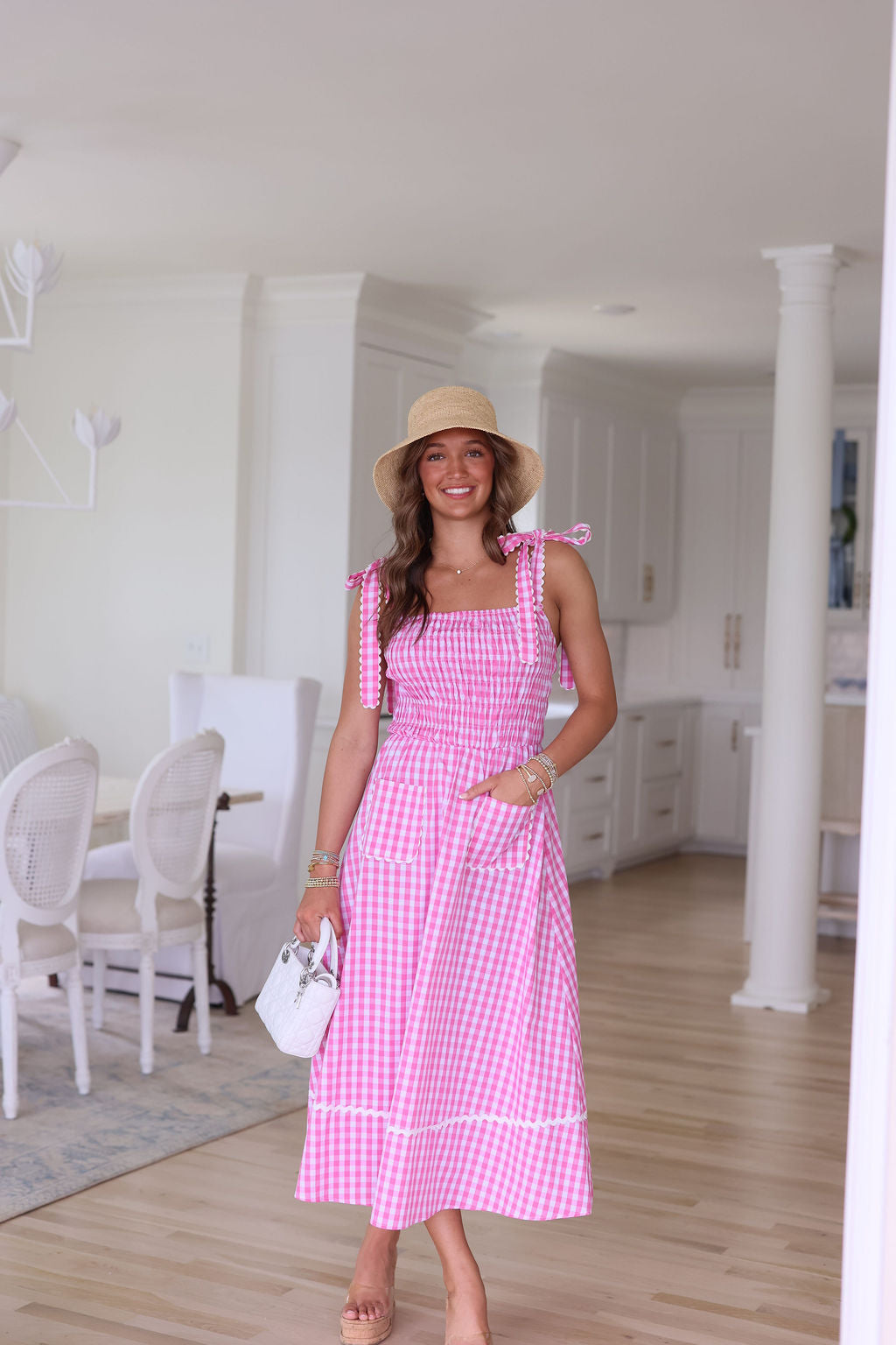 Angelica Dress - Pink Gingham – cocolillys