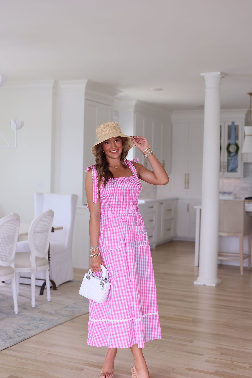 Angelica Dress - Pink Gingham – cocolillys