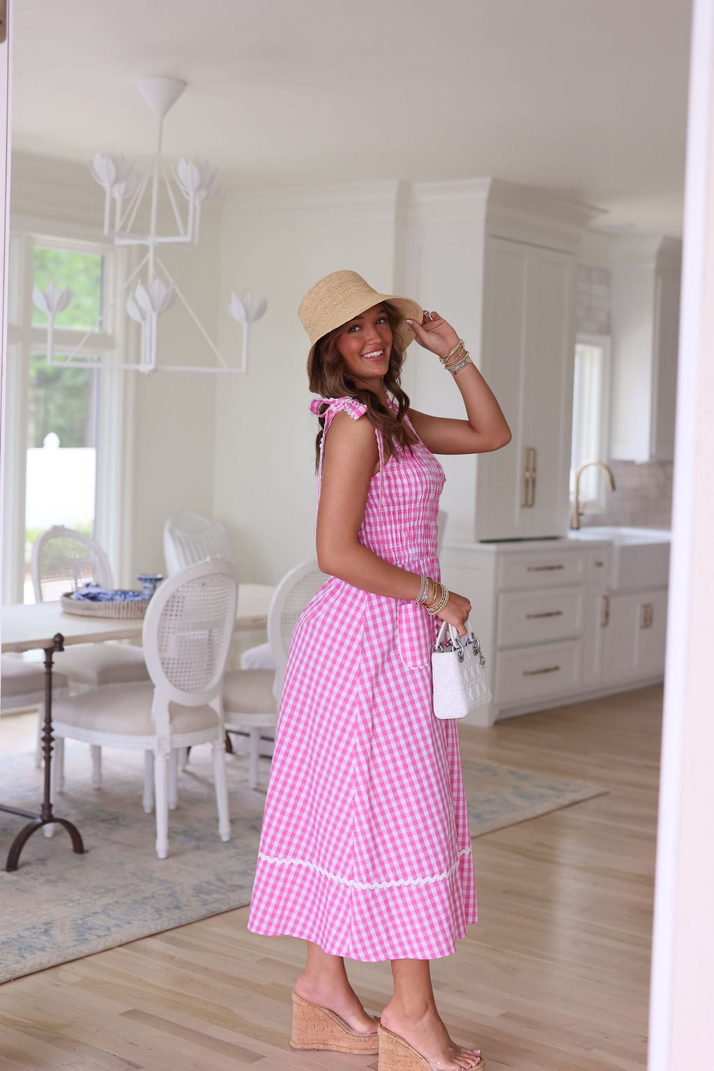 Angelica Dress - Pink Gingham – cocolillys