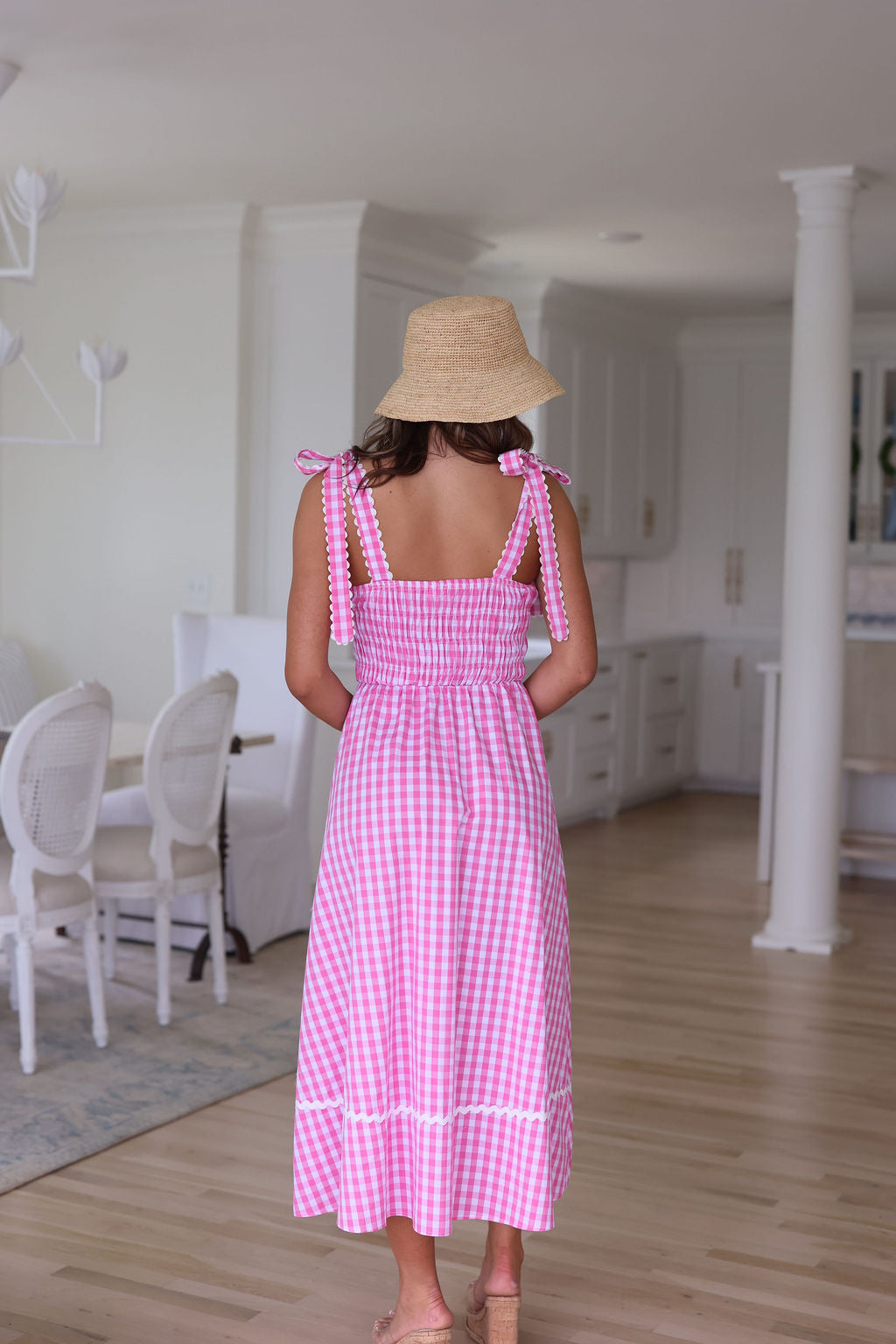 Angelica Dress - Pink Gingham – cocolillys