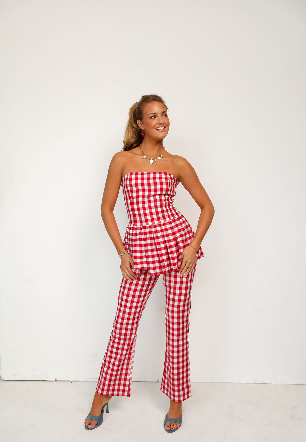 Coco Park Top - Red Check – cocolillys