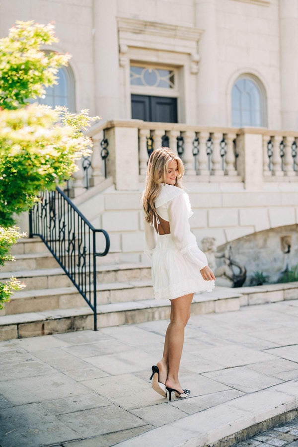 Frillie Mini Dress - White