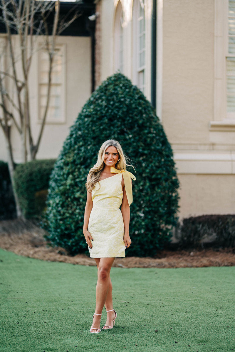 Charleston Mini Dress - Yellow