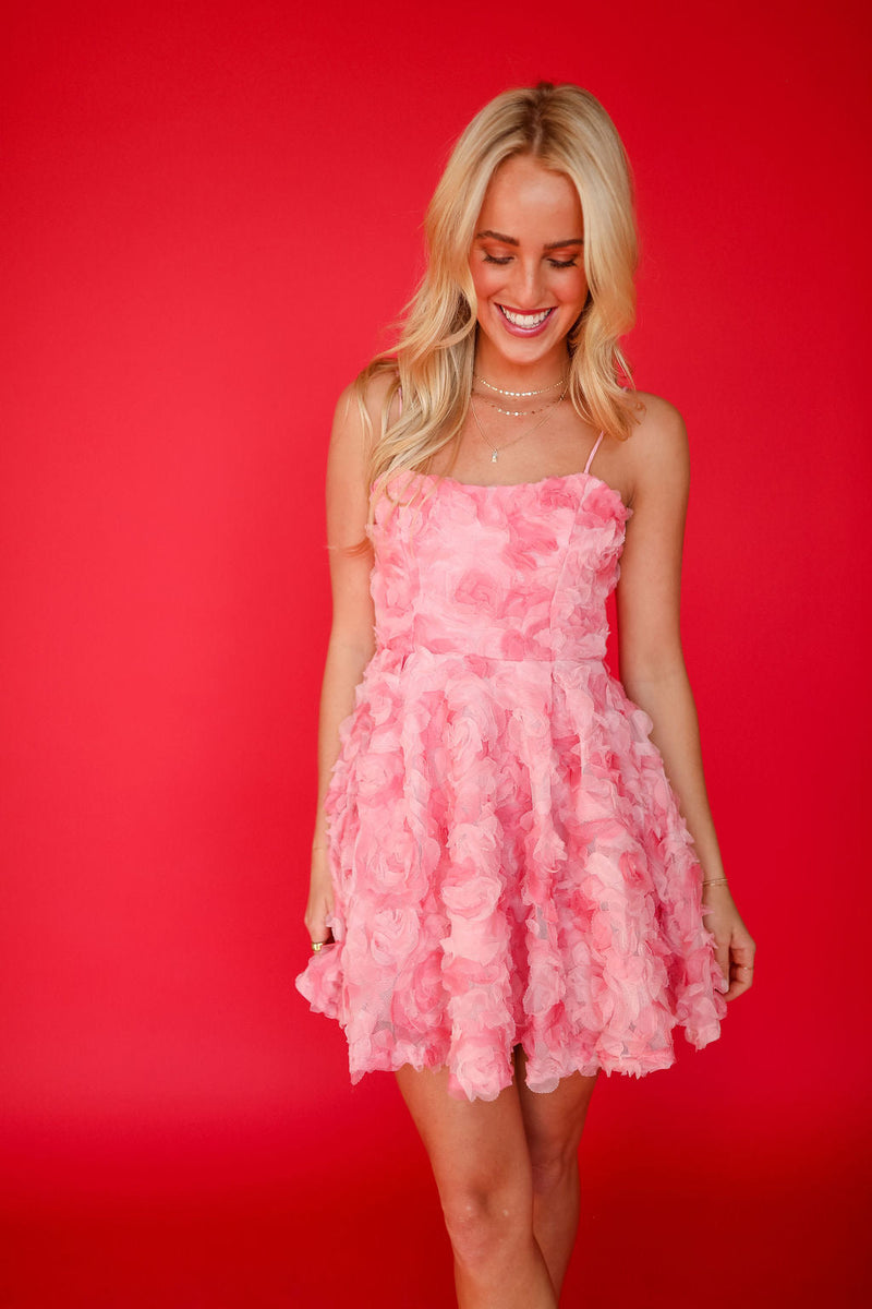 Kate Mini Dress - Pink