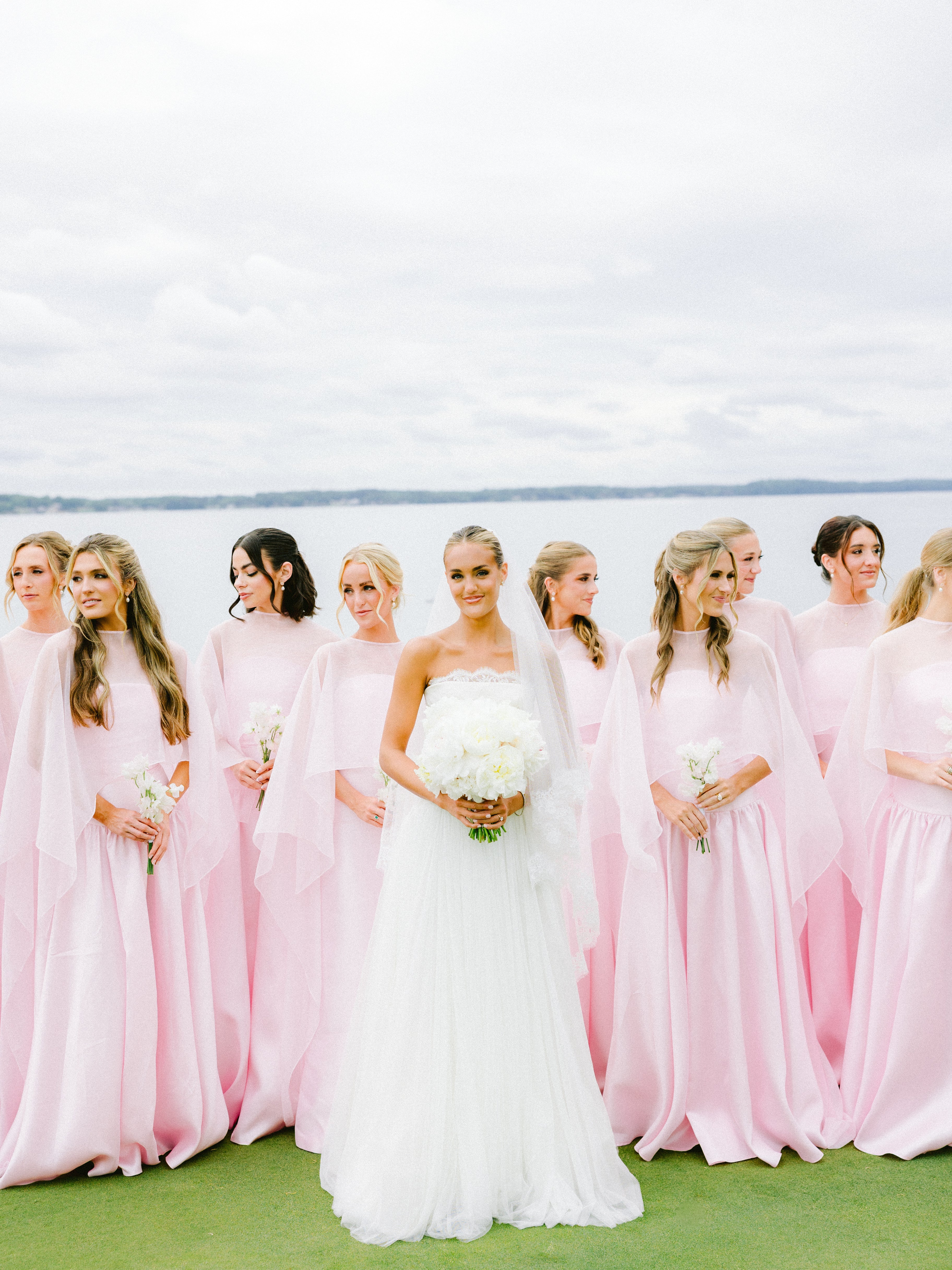 delicate bridesmaid dresses Raegan Sweetheart V Neck Floor Length Chiffon Dresses, Mint Green Ship From Overseas Color:Cherry Red Long Sleeves Dress Length Rustic Bridesmaids - Infinity