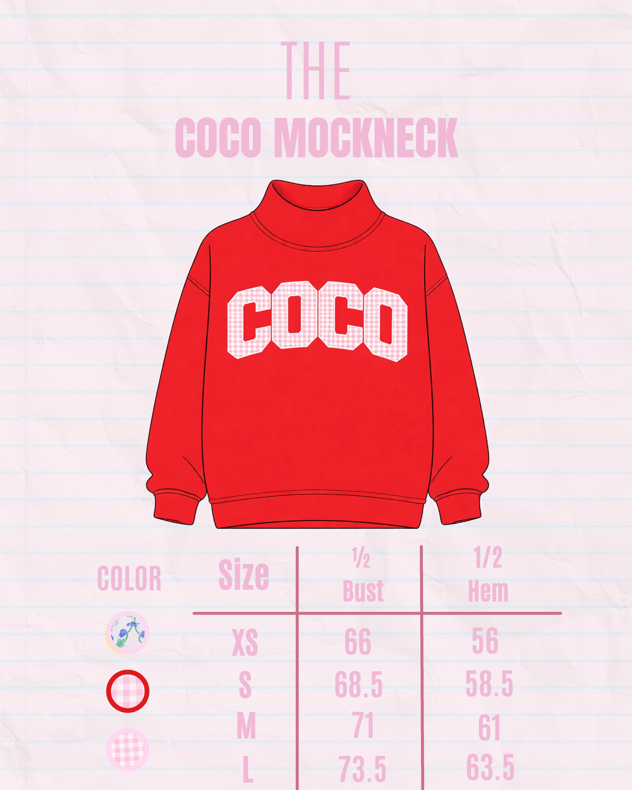 Coco Mockneck - Pink – cocolillys