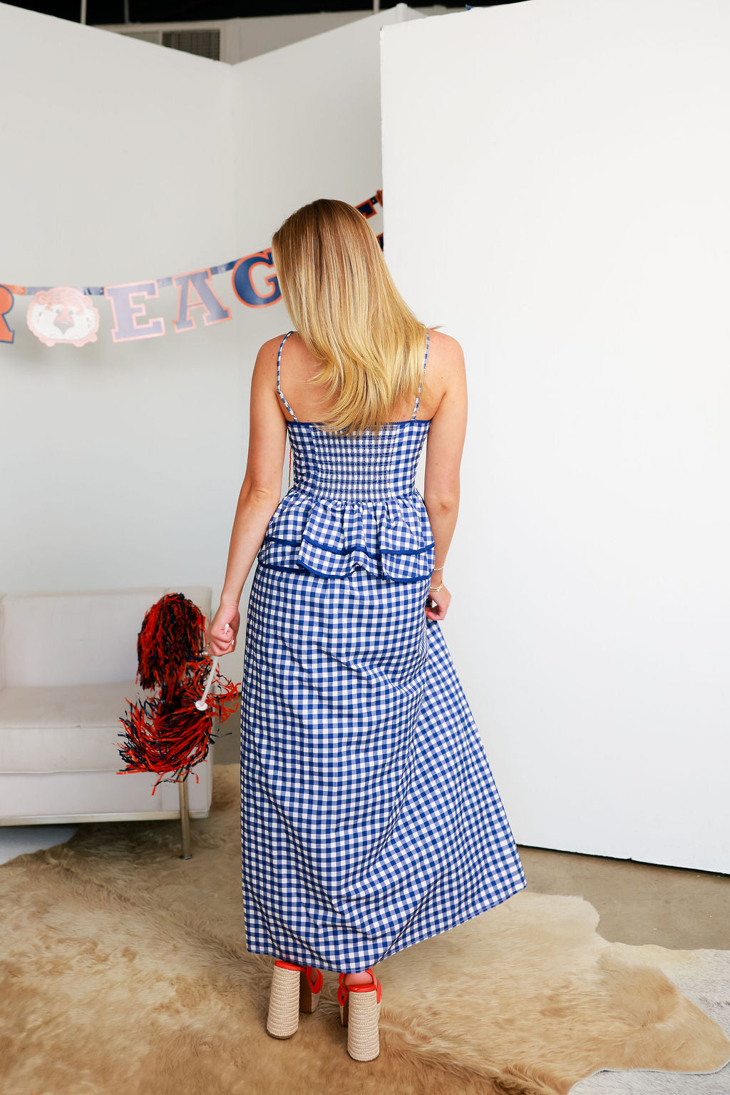 Stadium Maxi - Blue Gingham – cocolillys