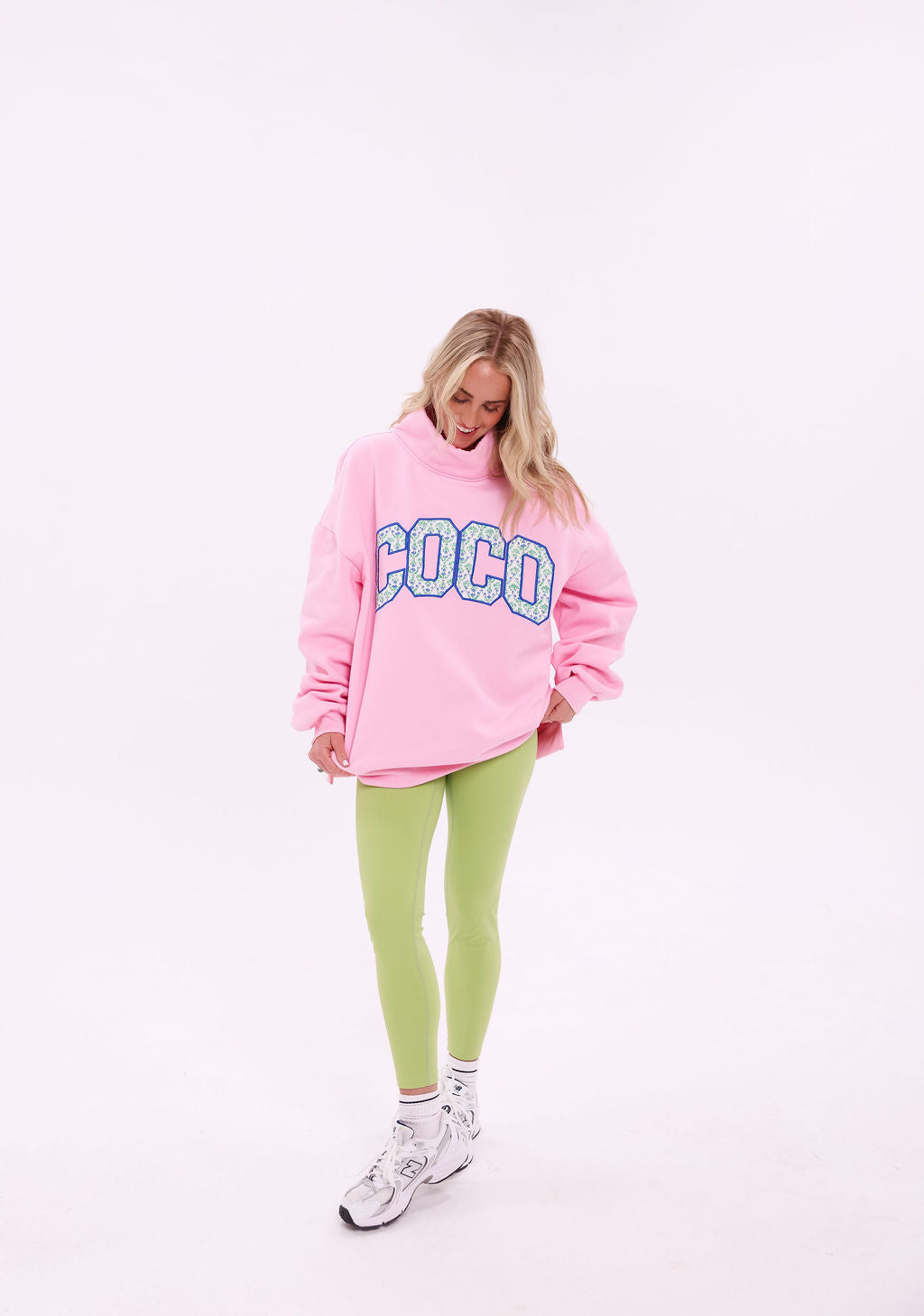 Coco Mockneck - Pink Floral – cocolillys