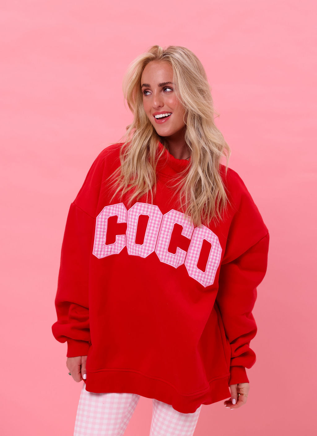 Coco Mockneck - Cherry Gingham – cocolillys