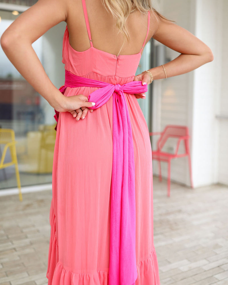 Coral Frenzy Dress - Pinks