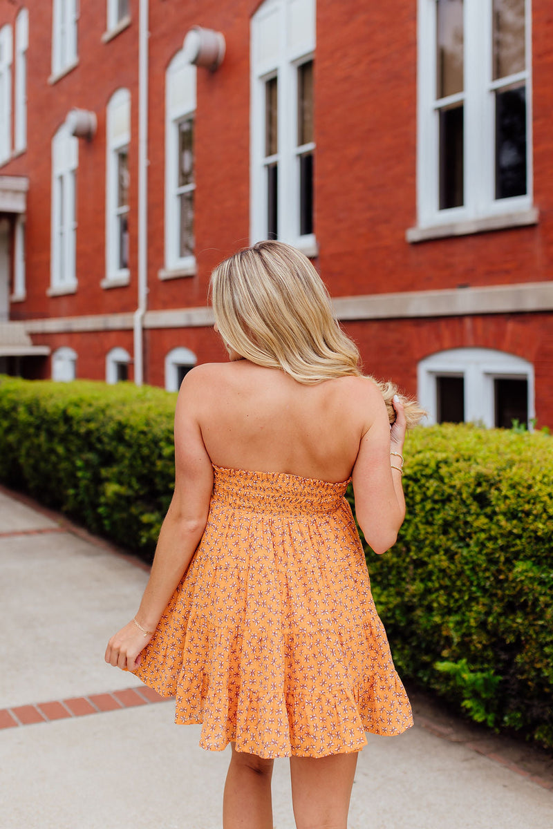 Sweet Talk Mini Dress - Orange