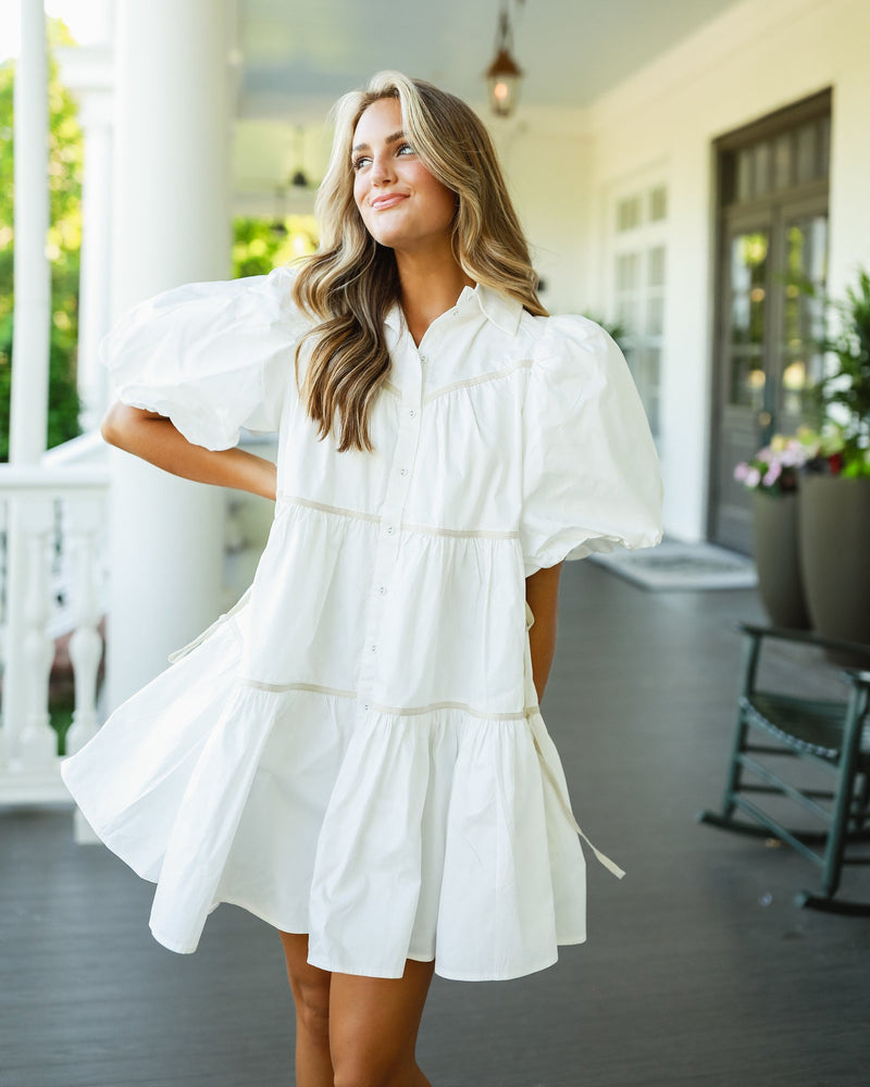 Hampton Shirt Dress - White
