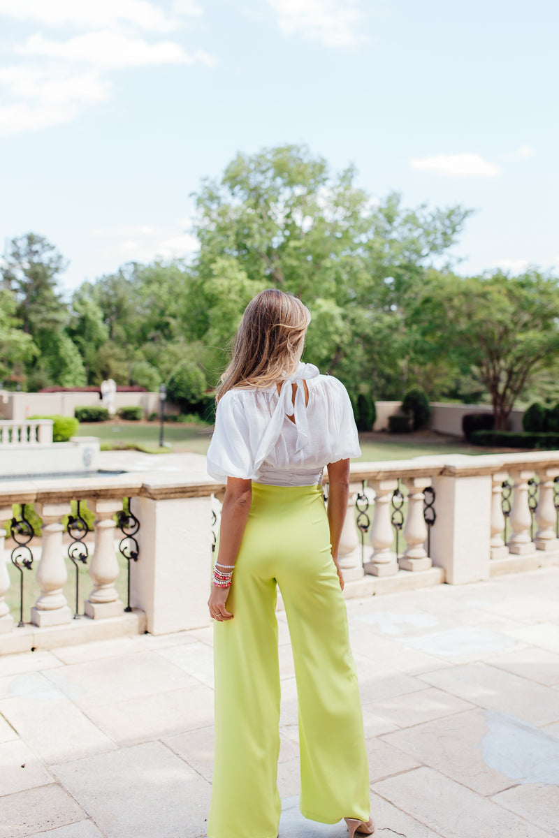 Lucille Pant - Lime