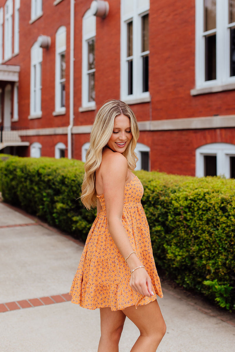 Sweet Talk Mini Dress - Orange