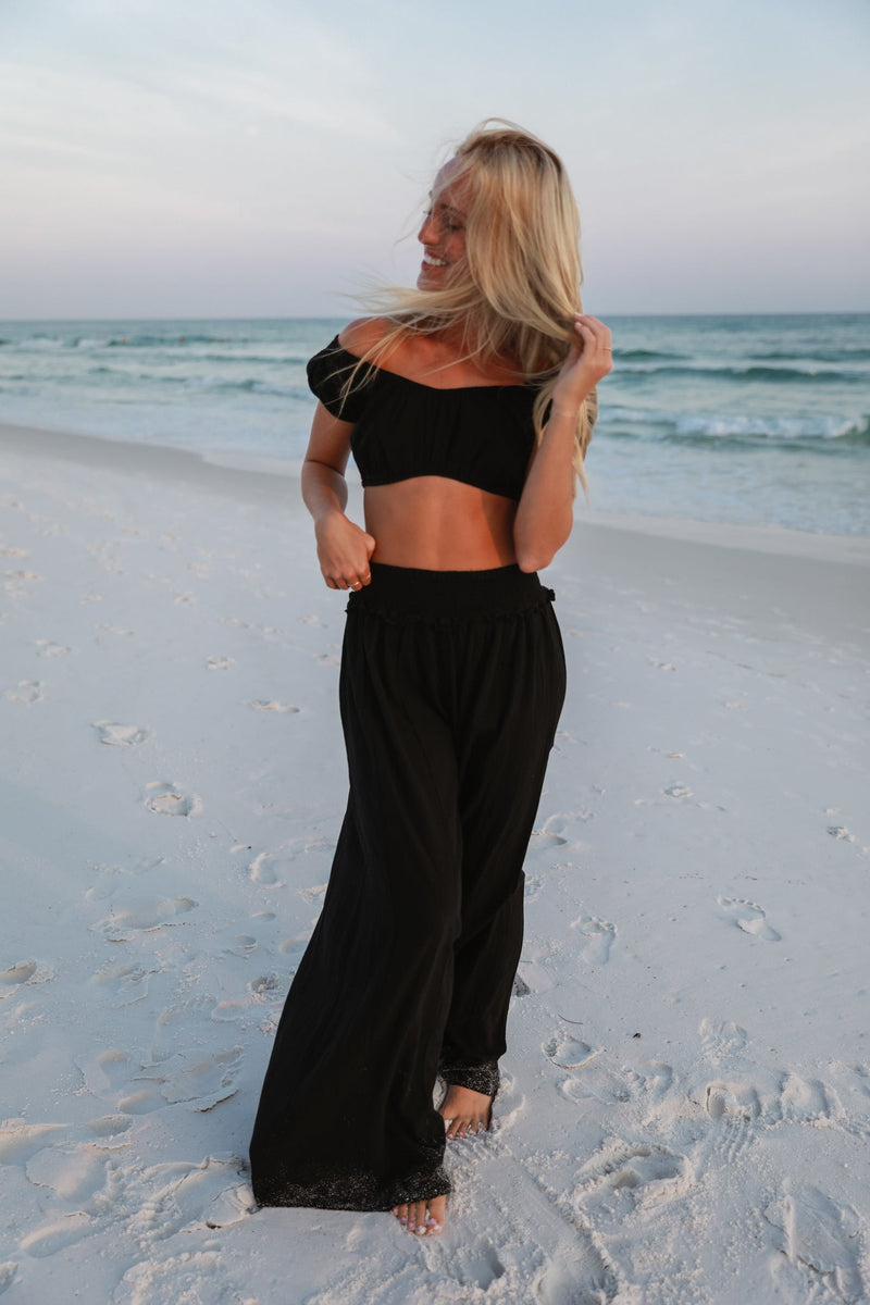 Resort Beach pant - Black