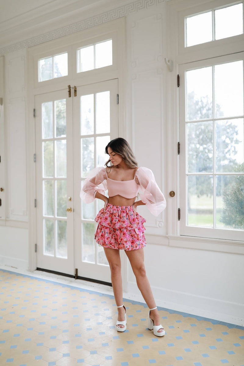 Rose’ Cropped Top - Blush