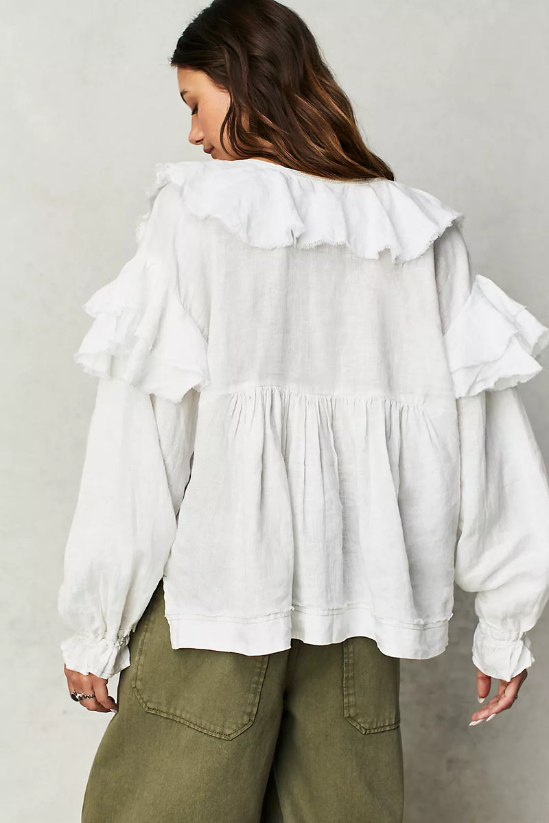 We The Free Linen Top - Ivory