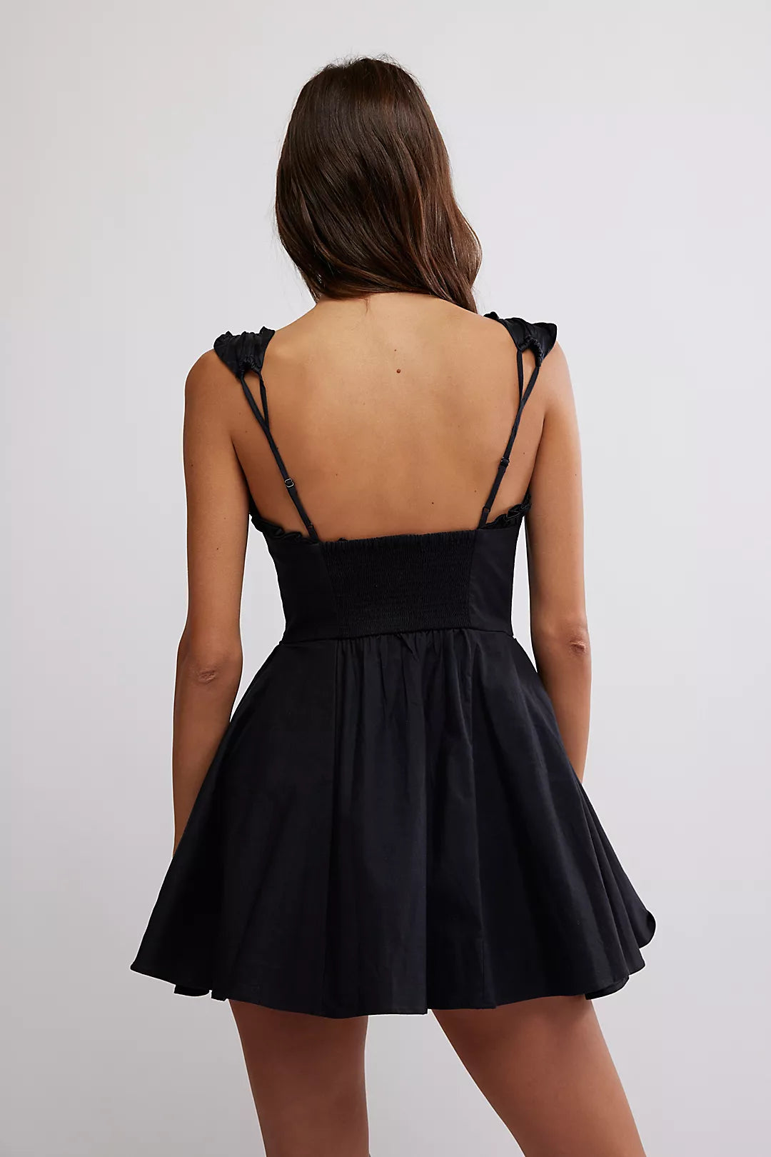 Mindy Midnight Mini Dress - Black Combo FREE PEOPLE – cocolillys
