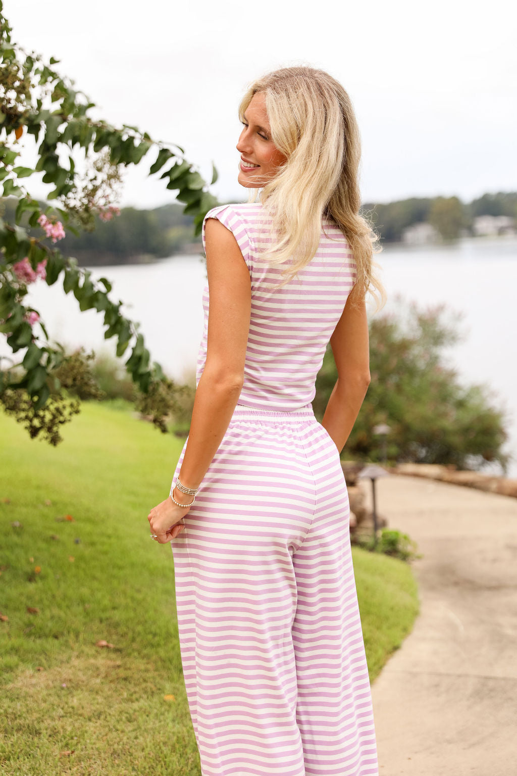 Stripe Jogger Pant - Lavender – cocolillys