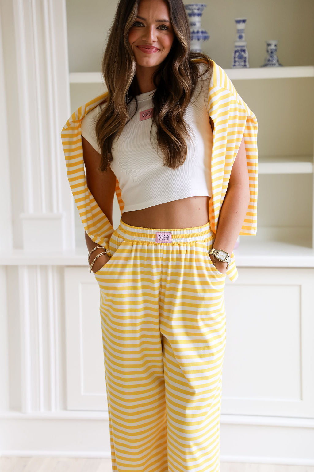 Stripe Oversized Long Sleeve Tee - Sunbeam – cocolillys