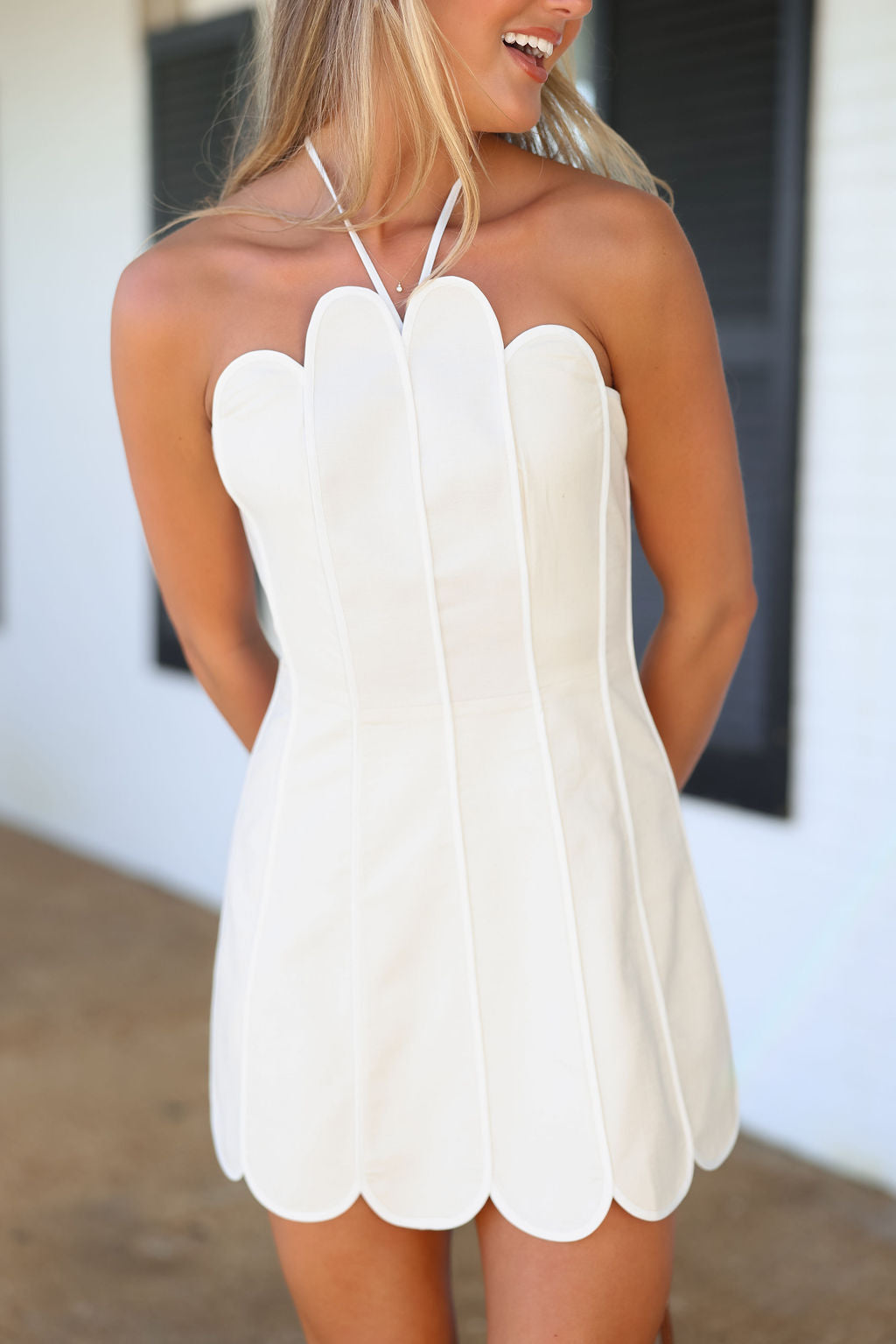 Beck Mini Dress - Ivory cream – cocolillys