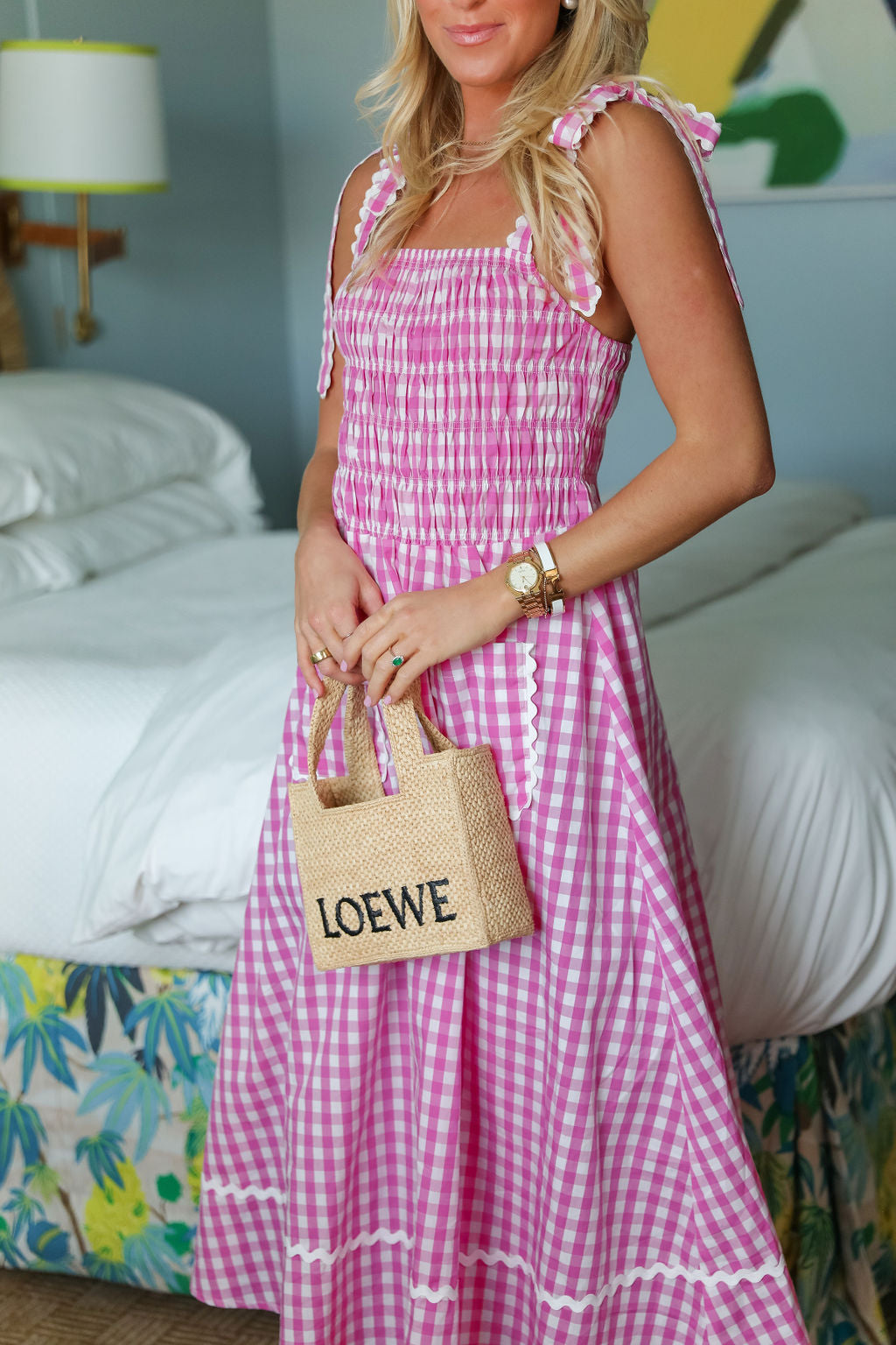 Angelica Dress - Pink Gingham – cocolillys