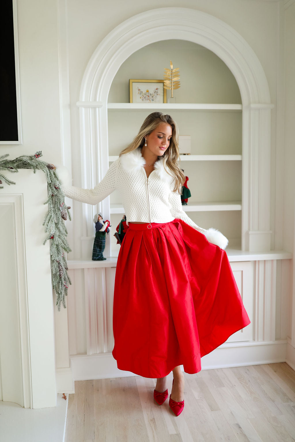 Emilia Full Skirt - High Risk Red – cocolillys