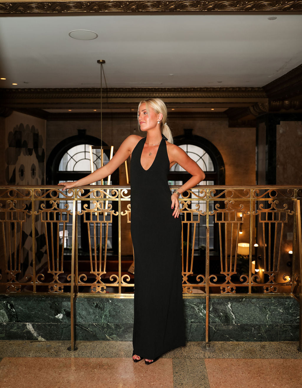 Kate Halter Dress - Black Knit XS Kate Halter Dress - Black Knit XS