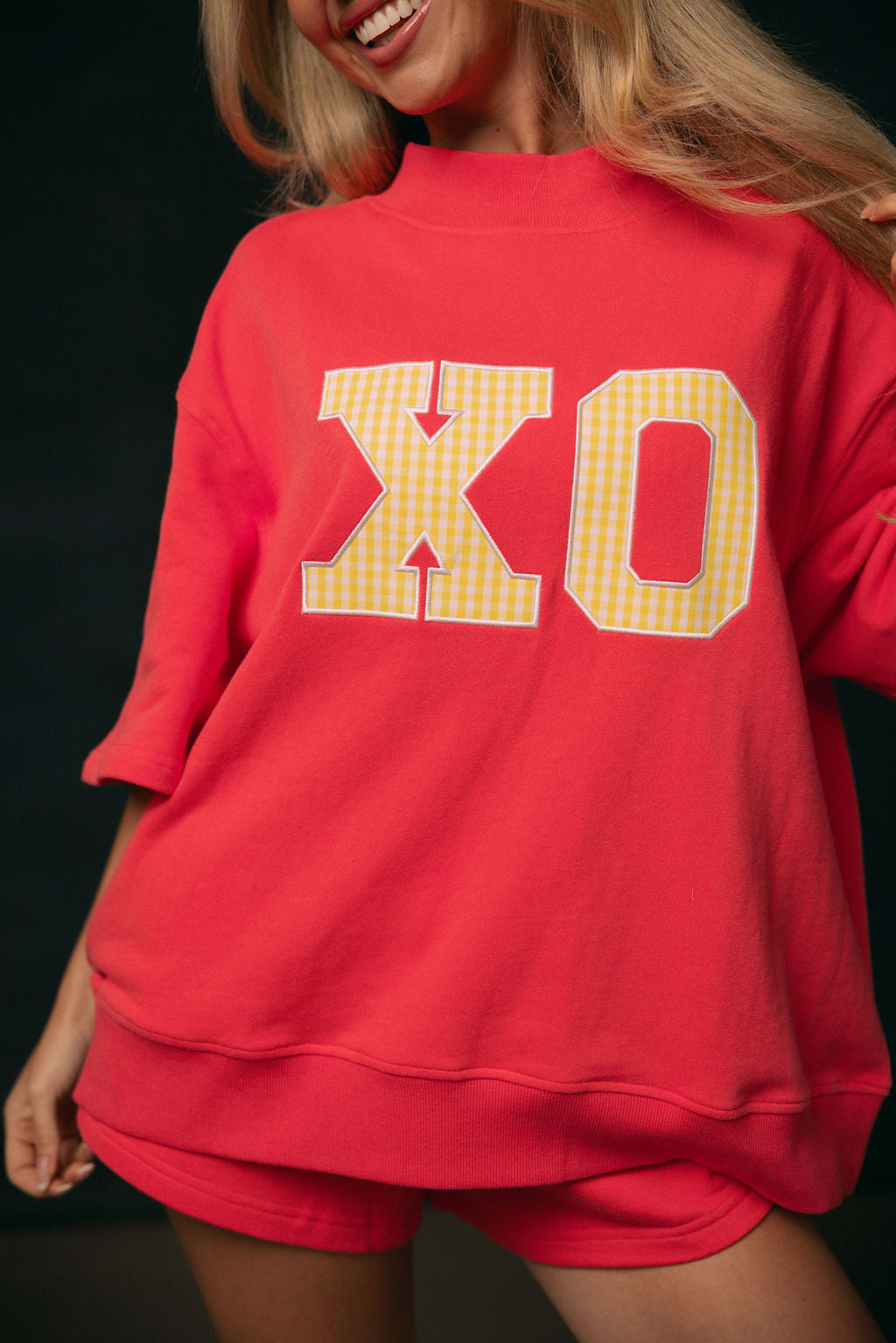 GREEK Chi Omega Mockneck - Watermelon – cocolillys