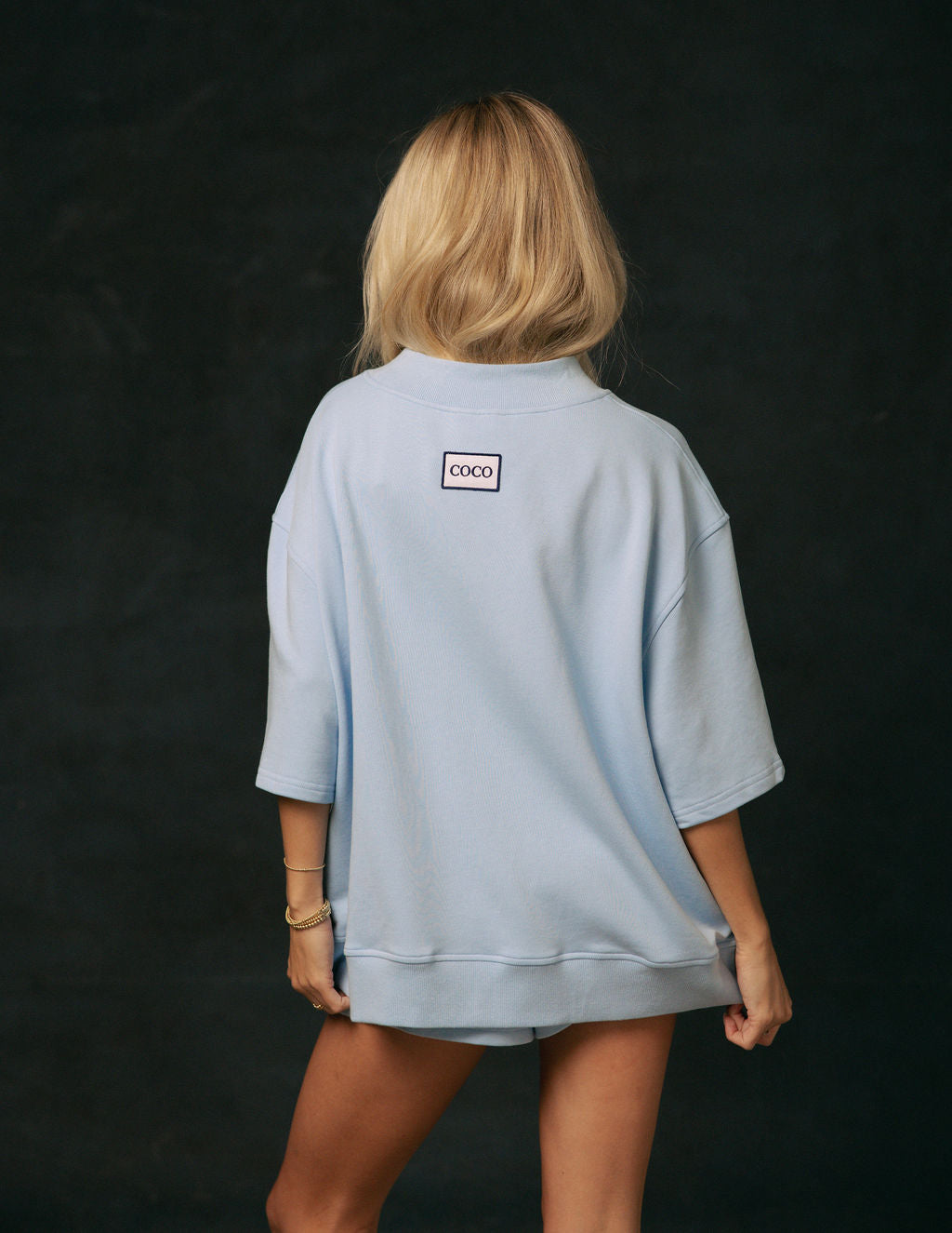 GREEK Alpha Delta Pi Mockneck - Diamond Blue – cocolillys