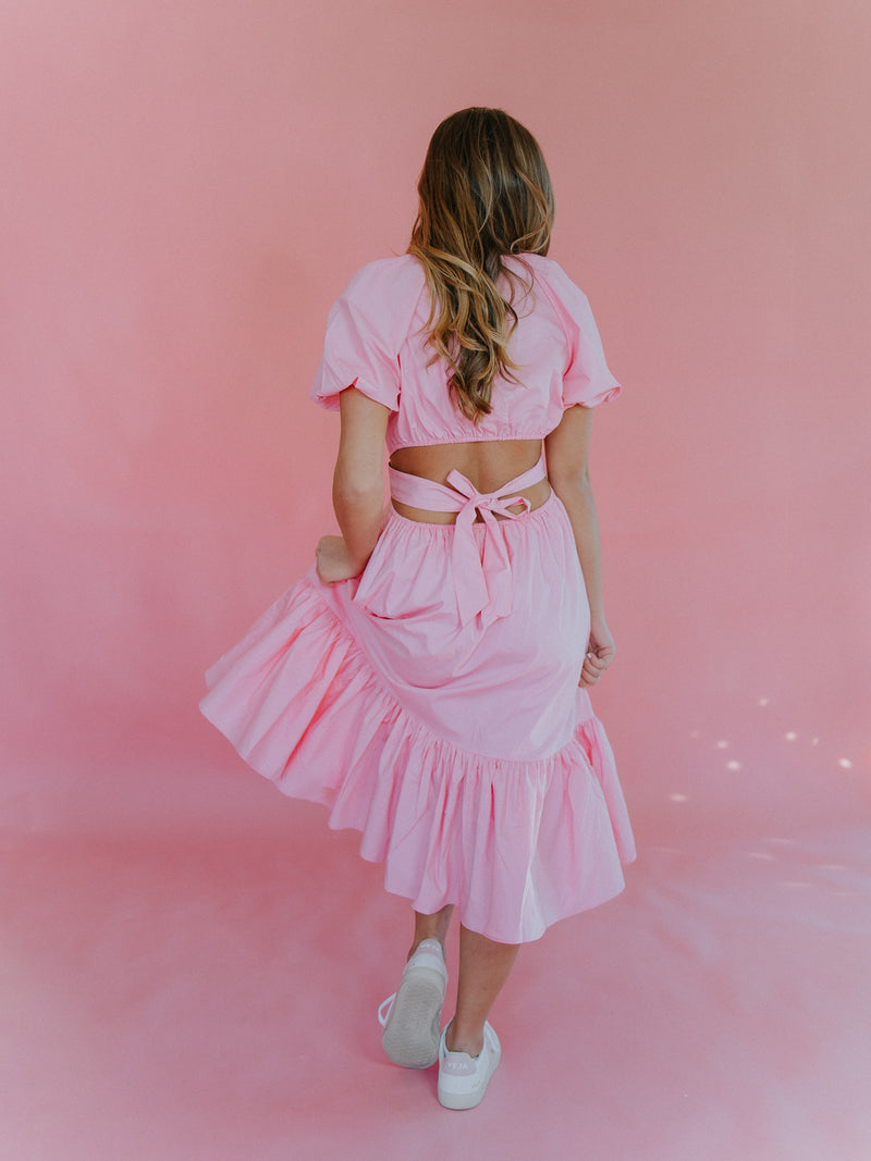 In Love Again Dress - Perfect Pink